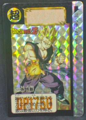 trading card game jcc carte dragon ball z Carddass Part 16 n°629 (1993) bandai songohan dbz prisme cardamehdz