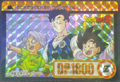 trading card game jcc carte dragon ball z Carddass Part 17 n°2 (Total n°648) (1993) Bandai holo prisme songohan songoten trunks