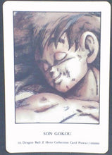 Charger l&#39;image dans la galerie, trading card game jcc carte dragon ball z Hero Collection Part 1 n°10 (1993) Amada songoku dbz cardamehdz