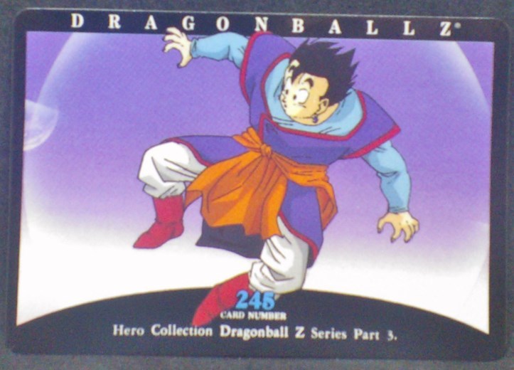 trading card game jcc carte dragon ball z Hero Collection Part 3 n°245 (2001) Amada Songohan Dbz Cardamehdz