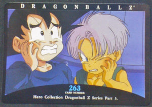 trading card game jcc carte dragon ball z Hero Collection Part 3 n°263 (2001) Amada Songoten Trunks Dbz Cardamehdz