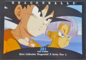 trading card game jcc carte dragon ball z Hero Collection Part 3 n°281 (2001) Amada Trunks Songoten Dbz Cardamehdz