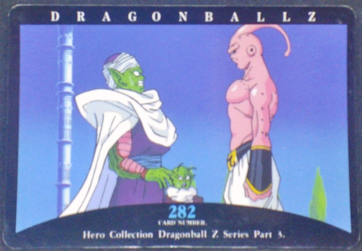 trading card game jcc carte dragon ball z Hero Collection Part 3 n°282 (1995) Amada Piccolo Majin boo Dendé Dbz