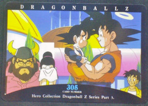trading card game jcc carte dragon ball z Hero Collection Part 3 n°305 (1995) Amada Songoku Songoten Chichi Guymao Dbz