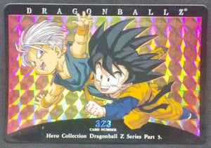 trading card game jcc carte dragon ball z Hero Collection Part 3 n°323 (2001) Amada songohten trunks dbz cardamehdz