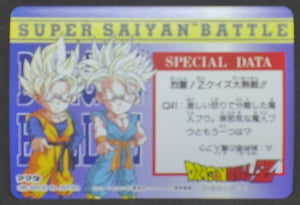 trading card game jcc carte dragon ball z Hero Collection Part 3 n°323 (2001) Amada songohten trunks dbz cardamehdz verso