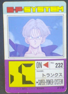 trading card game jcc carte dragon ball z PP Card Part 16 n°694 (1992) Amada trunks dbz cardamehdz verso