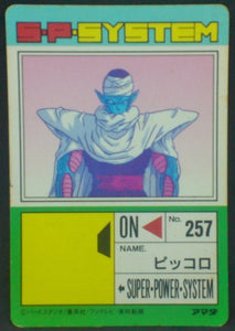 trading card game jcc carte dragon ball z PP Card Part 17 n°719 (1992) (Prisme Soft) Amada Piccolo dbz