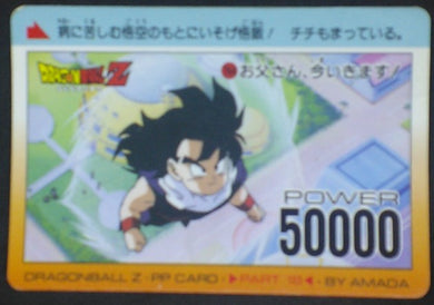 trading card game jcc carte dragon ball z PP Card Part 18 n°764 (1992) Amada songohan dbz cardamehdz