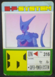 trading card game jcc carte dragon ball z PP Card Part 18 n°778 (1992) Amada cell dbz cardamehdz verso