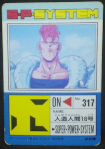 trading card game jcc carte dragon ball z PP Card Part 18 n°779 (1992) Amada cyborg 16 dbz cardamehdz verso