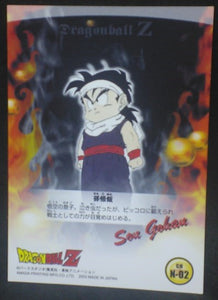 tcg jcc carte dragon ball z Trading card DBZ news Part 1 n°2 (2003) Amada songoku songohan cardamehdz verso