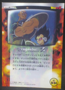 tcg jcc carte dragon ball z Trading card DBZ news Part 1 n°34 (2003) Amada songoku cardamehdz verso