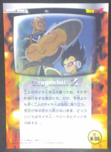 tcg jcc carte dragon ball z Trading card DBZ news Part 1 n°36 (2003) Amada songoku cardamehdz verso