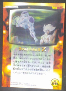 tcg jcc carte dragon ball z Trading card DBZ news Part 2 n°89 (2003) Amada songoku freezer cardamehdz verso