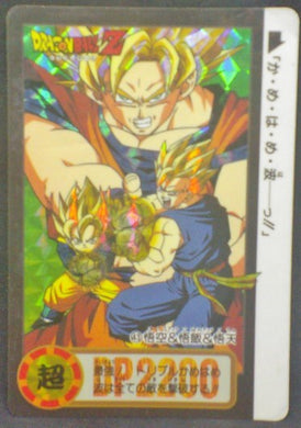 trading card game jcc carte dragon ball z carddass part 18 n°43 (Total n°689) (1994) bandai songoku songohan songoten dbz prisme cardamehdz