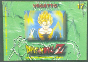 trading card game jcc carte dragon ball z carte française panini serie 5 n°17 (1999) vegetto dbz prisme cardamehdz verso