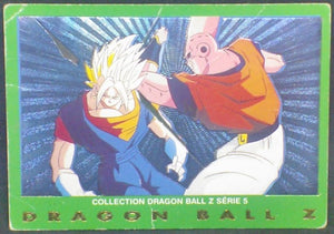trading card game jcc carte dragon ball z carte française panini serie 5 n°37 (1999) vegetto vs majin boo dbz prisme cardamehdz