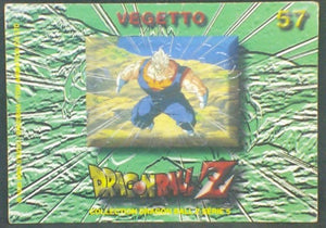 trading card game jcc carte dragon ball z carte française panini serie 5 n°57 (1999) vegetto dbz prisme cardamehdz verso