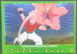 trading card game jcc carte dragon ball z carte française panini serie 5 n°61 (1999) vegetto vs majin boo dbz prisme cardamehdz