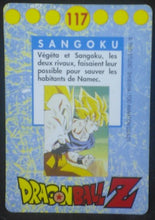 Charger l'image dans la galerie, tcg carte dragon ball z française panini serie 1 n°117 dbz songoku vegeta (1995) cardamehdz verso