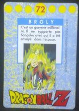 Charger l'image dans la galerie, tcg carte dragon ball z française panini serie 1 n°72 dbz broly cardamehdz verso