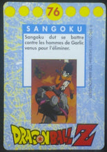 Charger l'image dans la galerie, tcg carte dragon ball z française panini serie 1 n°76 dbz songoku cardamehdz verso