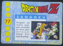 Charger l'image dans la galerie, tcg carte dragon ball z française panini serie 1 n°77 dbz songohan songoku vs bojack cardamehdz verso
