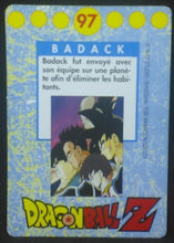 Charger l'image dans la galerie, tcg carte dragon ball z française panini serie 1 n°97 dbz bardock toma selipa pumbukin totappo (1995) cardamehdz verso