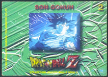 Charger l&#39;image dans la galerie, trading card game carte dragon ball z française panini serie 5 n°2 songoku verso