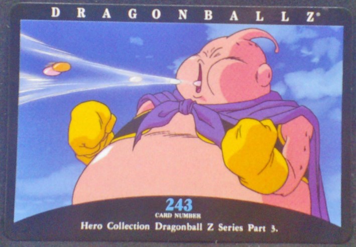 trading card game jcc carte dragon ball z hero collection part 3 n°243 (2002) Amada boo dbz cardamehdz