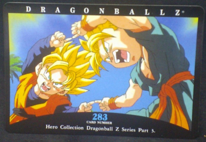 tcg jcc carte dragon ball z hero collection part 3 n°283 (2001) amada songoten trunks dbz cardamehdz