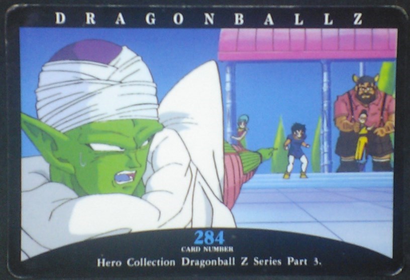 tcg jcc carte dragon ball z hero collection part 3 n°284 (1995) amada videl piccolo bulma chichi gyumao dbz cardamehdz