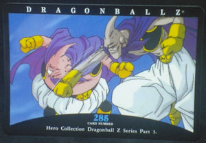 tcg jcc carte dragon ball z hero collection part 3 n°285 (2001) amada boubou vs majin bou dbz cardamehdz