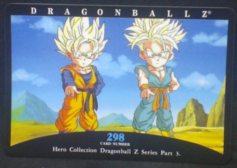 tcg jcc carte dragon ball z hero collection part 3 n°298 (2001) amada songoten trunks dbz cardamehdz