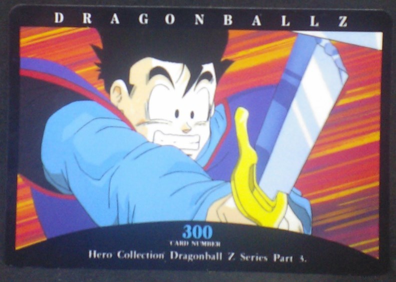 tcg jcc carte dragon ball z hero collection part 3 n°300 (1995) amada songohan dbz cardamehdz
