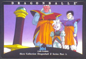 tcg jcc carte dragon ball z hero collection part 3 n°304 (2001) amada songohan kibito kaiohshin de l'est dbz cardamehdz