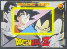 Charger l'image dans la galerie, trading card game jcc carte dragon ball z panini serie 4 n°83 songoku vegeta prisme dbz cardamehdz verso