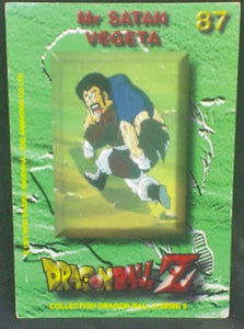 trading card game jcc carte dragon ball z panini serie 5 n°87 (1999) hercules vegeta dbz cardamehdz verso