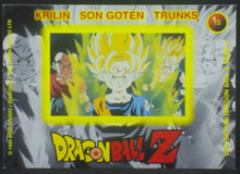 Charger l'image dans la galerie, trading card game jcc carte francaise dragon ball z panini serie 4 n°15 (1998) krilin songoten trunks dbz cardamehdz verso