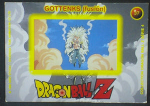 trading card game jcc carte francaise dragon ball z panini serie 4 n°37 (1998) gotenks dbz cardamehdz verso