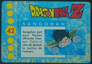 trading card game jcc carte française panini serie 1 n°42 prisme songohan dragon ball z
