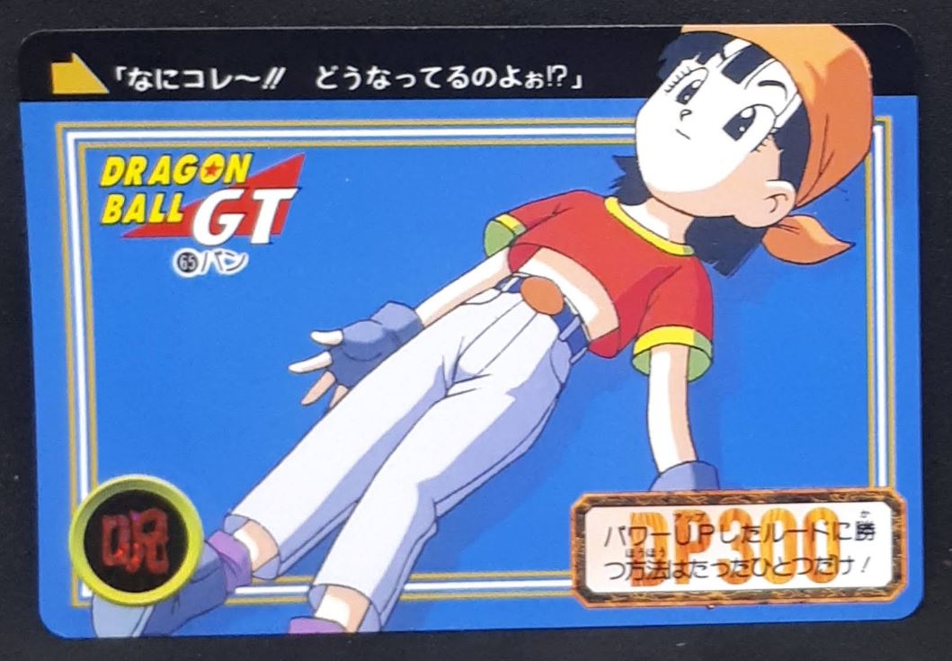 carte dragon ball gt Carddass Part 27 n°65 (total n°1065) (1996) bandai pan dbgt