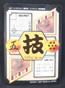 carte dragon ball gt Carddass Part 29 n°129 (total n°1129) (1997) bandai bulma chichi