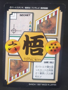 carte dragon ball gt Carddass Part 30 n°210 (total n°1210) (1997) bandai songoku dbgt