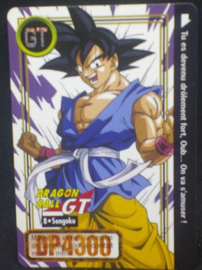 carte dragon ball gt carddass fr part 26 n°8 (total n°1008) (1997) bandai songoku dbgt cardamehdz
