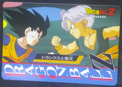 carte dragon ball z Banpresto Jumbo Roulette Part 1 n°17 (1994) banpresto trunks songoten dbz verso