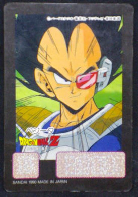 carte dragon ball z Battle Scouter n°4 (1990) bandai vegeta dbz cardamehdz