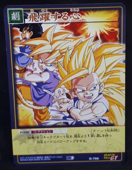carte dragon ball z Card Game Part 9 n°D-796 (2005) songoku bandai dbz cardamehdz