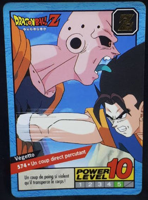 carte dragon ball z Carddass Le Grand Combat Part 4 n°574 (1996) Bandai vegetto vs majin boo dbz cardamehdz